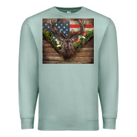 Seafoam usa deer hunting Premium Sweatshirt - CowGirlArtShop