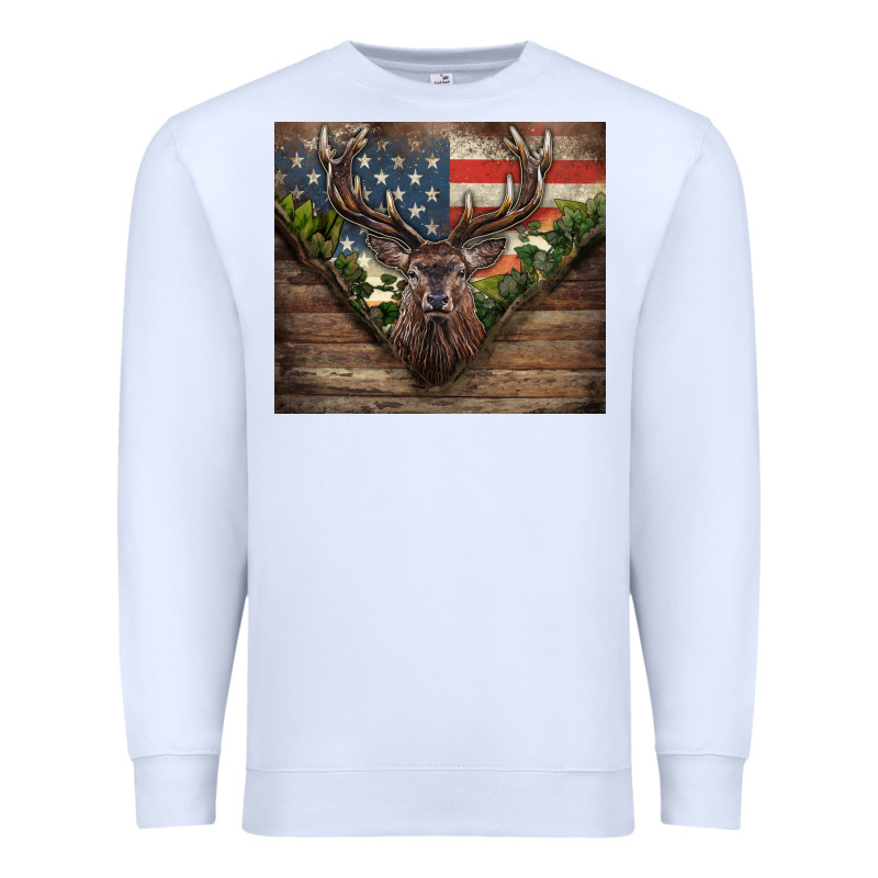 Usa Deer Hunting Premium Sweatshirt by CowGirlArtShop | Teevron