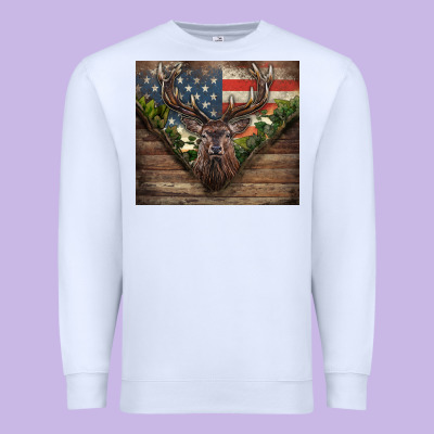 Usa Deer Hunting Premium Sweatshirt Designed By Cowgirlartshop