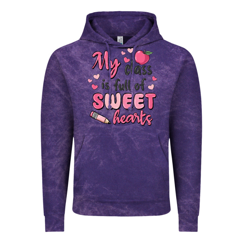 My Class Is Full Of Sweet Hearts Vintage Hoodie by MaliasSmallBusiness | Teevron