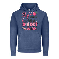 Vintage Denim my class is full of sweet hearts Vintage Hoodie - MaliasSmallBusiness
