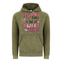Vintage Olive my class is full of sweet hearts Vintage Hoodie - MaliasSmallBusiness
