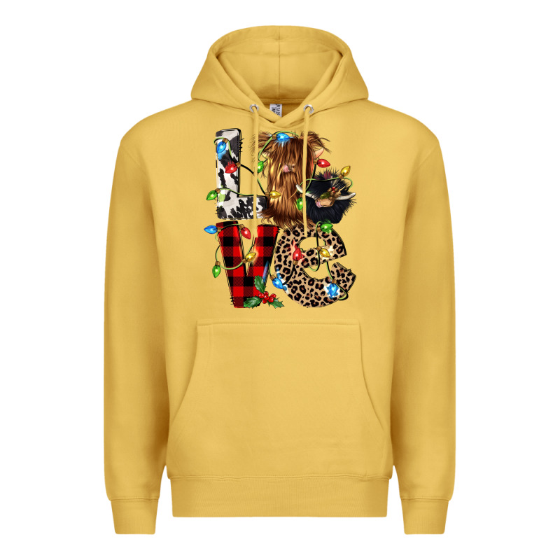 Love Cow Gnomies Premium Hoodie by CowGirlArtShop | Teevron