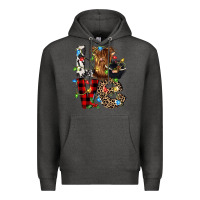 Charcoal Heather love cow gnomies Premium Hoodie - CowGirlArtShop