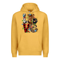 Mustard love cow gnomies Premium Hoodie - CowGirlArtShop