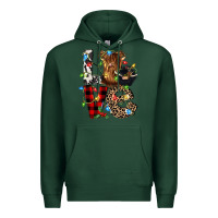 Sports Green love cow gnomies Premium Hoodie - CowGirlArtShop