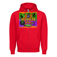 Red bad witch vibes Zipper Hoodie - NancyCooperArtShop