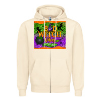 Sandshell bad witch vibes Zipper Hoodie - NancyCooperArtShop