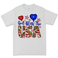Dove Grey god bless the usa Premium Tee - Artiststas