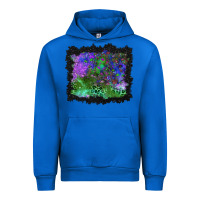 Cobalt halloween skull and leopard background Urban Hoodie - BundleAndBundleShop