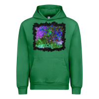 Emerald halloween skull and leopard background Urban Hoodie - BundleAndBundleShop