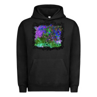 Pigment Black halloween skull and leopard background Urban Hoodie - BundleAndBundleShop