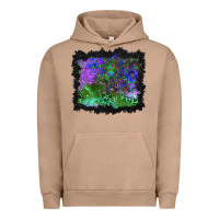 Pigment Burro halloween skull and leopard background Urban Hoodie - BundleAndBundleShop
