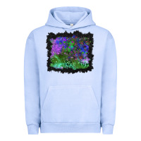 Pigment Grape Ice halloween skull and leopard background Urban Hoodie - BundleAndBundleShop