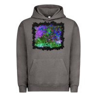 Pigment Tornado halloween skull and leopard background Urban Hoodie - BundleAndBundleShop