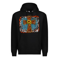 Black western cross Premium Hoodie - JahusDesignShop