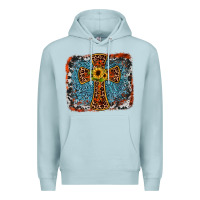 Blue Mist western cross Premium Hoodie - JahusDesignShop