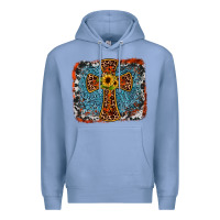 Colony Blue western cross Premium Hoodie - JahusDesignShop