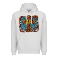 Dove Grey western cross Premium Hoodie - JahusDesignShop