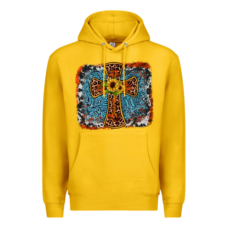 Western Cross Premium Hoodie by JahusDesignShop | Teevron