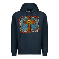 Navy western cross Premium Hoodie - JahusDesignShop
