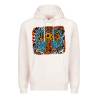 Pale Pink western cross Premium Hoodie - JahusDesignShop