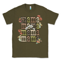 Army Green mama mama mama mama western flower Classic Tee - NancyCooperArtShop