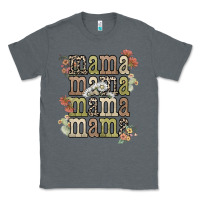 Charcoal Heather mama mama mama mama western flower Classic Tee - NancyCooperArtShop