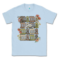 Dusty Blue mama mama mama mama western flower Classic Tee - NancyCooperArtShop
