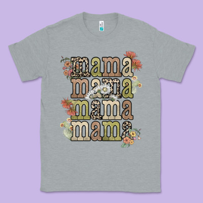 Mama Mama Mama Mama Western Flower Classic Tee Designed By Nancycooperartshop