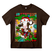 Chocolate Brown christmas cow air freshener Heavy Core Tee - Artiststas
