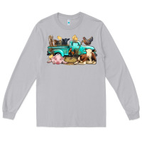 Moon Dust Farm Animals Truck Long Sleeve Tee - BundleAndBundleShop