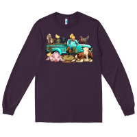 Plum Farm Animals Truck Long Sleeve Tee - BundleAndBundleShop