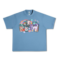 Pebble Blue unicorn coffee cups Urban Heavy Tee - NancyCooperArtShop