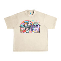 Sandshell unicorn coffee cups Urban Heavy Tee - NancyCooperArtShop