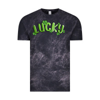 Cloud Black lucky st patricks day Vintage Tee - MaliasSmallBusiness
