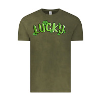 Vintage Olive lucky st patricks day Vintage Tee - MaliasSmallBusiness