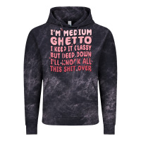 Cloud Black im medium ghetto i keep it classy but deep down pn Vintage Hoodie - MaliasSmallBusiness