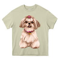 Mossy Shih Tzu Dog Design Heavy Core Tee - JahusDesignShop
