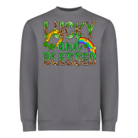 Storm Lucky And Blessed St Patricks Heavyweight Sweatshirt - BundleAndBundleShop