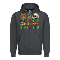 Smoke Under Caffeinated and Over Stimulated Zipper Hoodie - texasbilliewilder