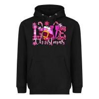Black love christmas pink Heavyweight Hoodie - CowGirlArtShop