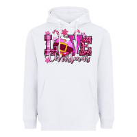White love christmas pink Heavyweight Hoodie - CowGirlArtShop