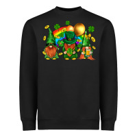 Black st. patricks  gnomies with rainbow Heavyweight Sweatshirt - BundleAndBundleShop