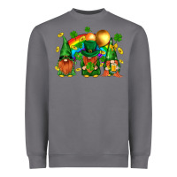Storm st. patricks  gnomies with rainbow Heavyweight Sweatshirt - BundleAndBundleShop