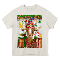 Cream christmas goat air freshener Heavy Core Tee - Artiststas