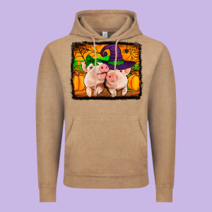 Halloween Pigs Vintage Hoodie Designed By Jasminsmagicworld