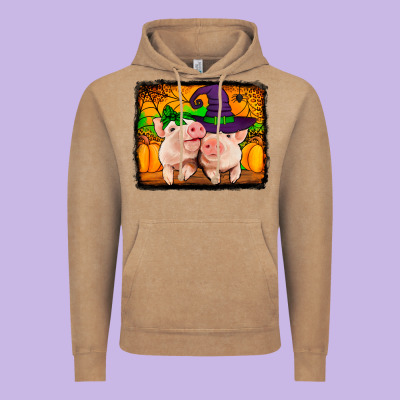 Halloween Pigs Vintage Hoodie Designed By Jasminsmagicworld