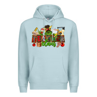 Blue Mist teacher claus christmas Premium Hoodie - CowGirlArtShop