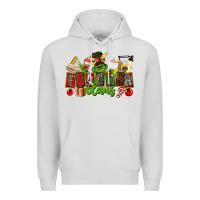 Dove Grey teacher claus christmas Premium Hoodie - CowGirlArtShop